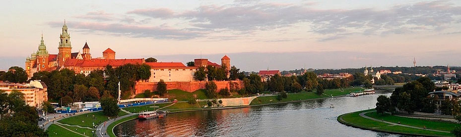 Kraków - widok na Wawel i Wisłę