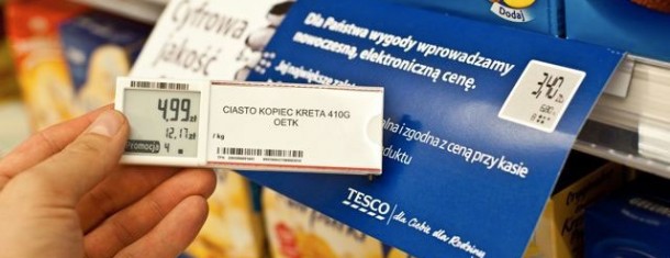 Etykiety elektroniczne ESEL w Tesco